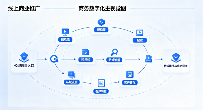 中阳县线上商业推广怎么做？全域流量闭环搭建与低成本转化实战指南